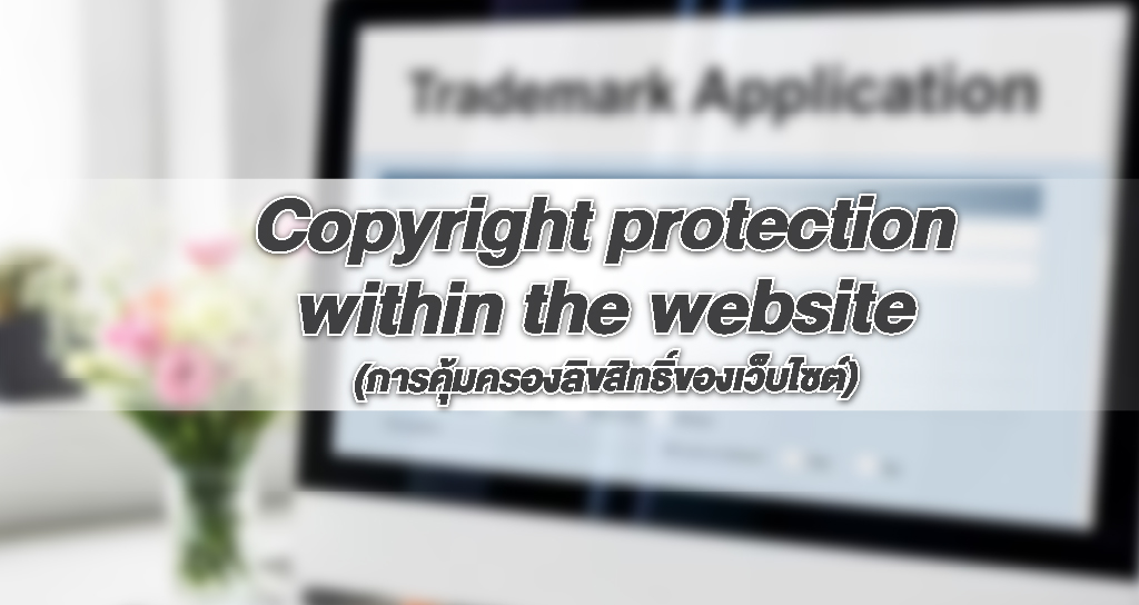 Copyright protection within the website